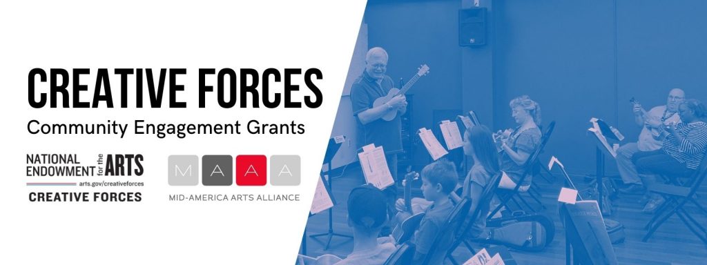 Mid-America Arts Alliance offers Creative Forces grants for veteran populations. Deadline: January 19, 2023.