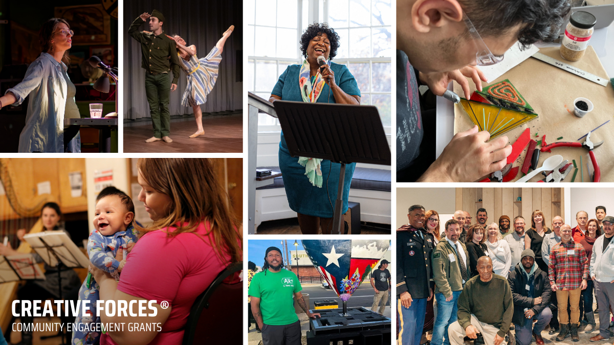 The National Endowment for the Arts, in partnership with Mid-America Arts Alliance, has released guidelines and application materials for the Creative Forces Community Engagement grant program, part of the Creative Forces®: NEA Military Healing Arts Network. Grants support non-clinical, community-based arts engagement programming for military and veteran populations, including family members and caregivers. Applications are now available on maaa.org/CreativeForces. The deadline to apply is Wednesday, January 15, 2025.