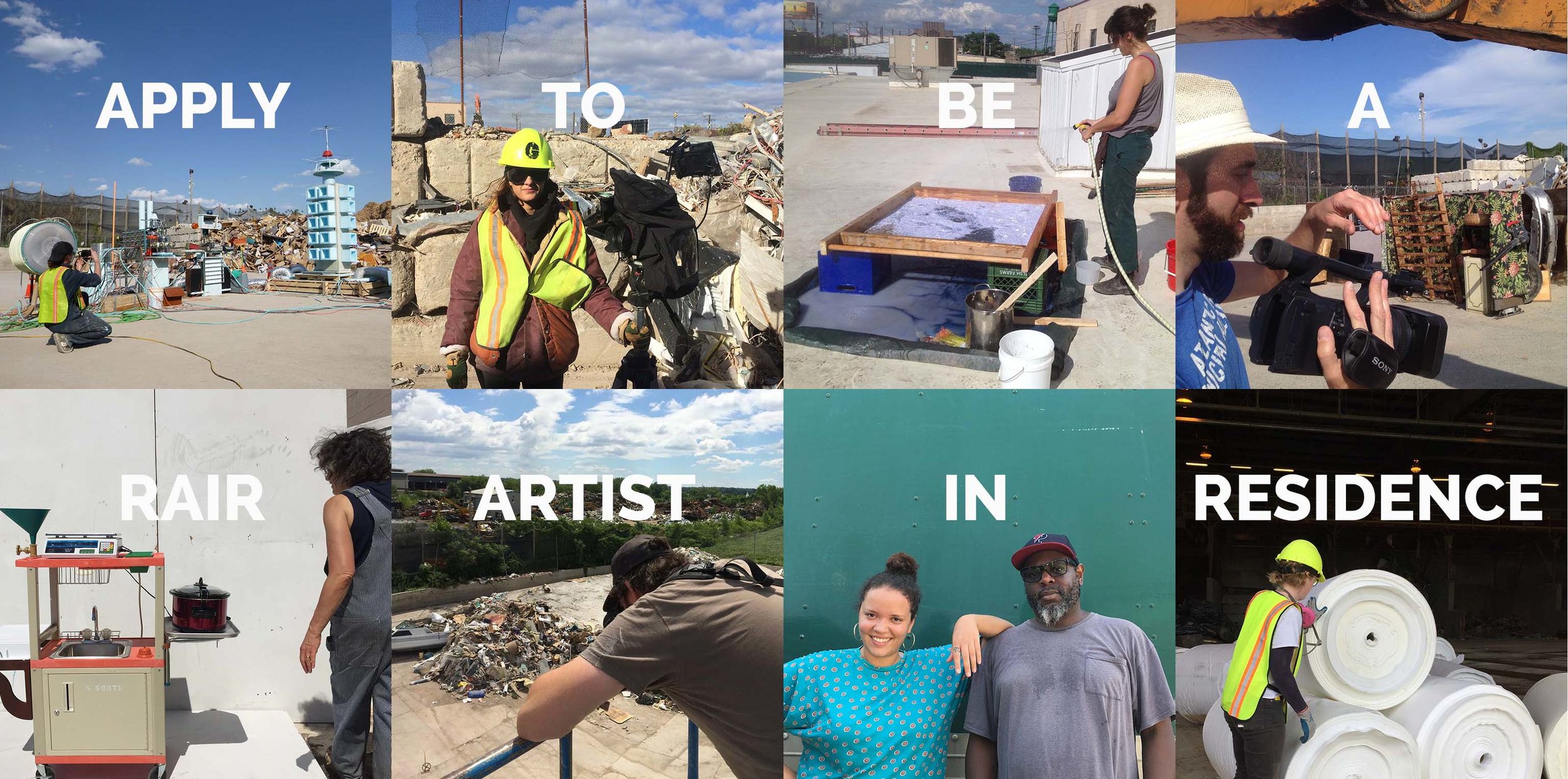 RAIR’S FLAGSHIP RESIDENCY PROGRAM HAS ESTABLISHED ITSELF AS A UNIQUE OPPORTUNITY FOR EMERGING, MID-CAREER AND ESTABLISHED ARTISTS TO WORK AT THE INTERSECTION OF ART, INDUSTRY, AND SUSTAINABILITY.