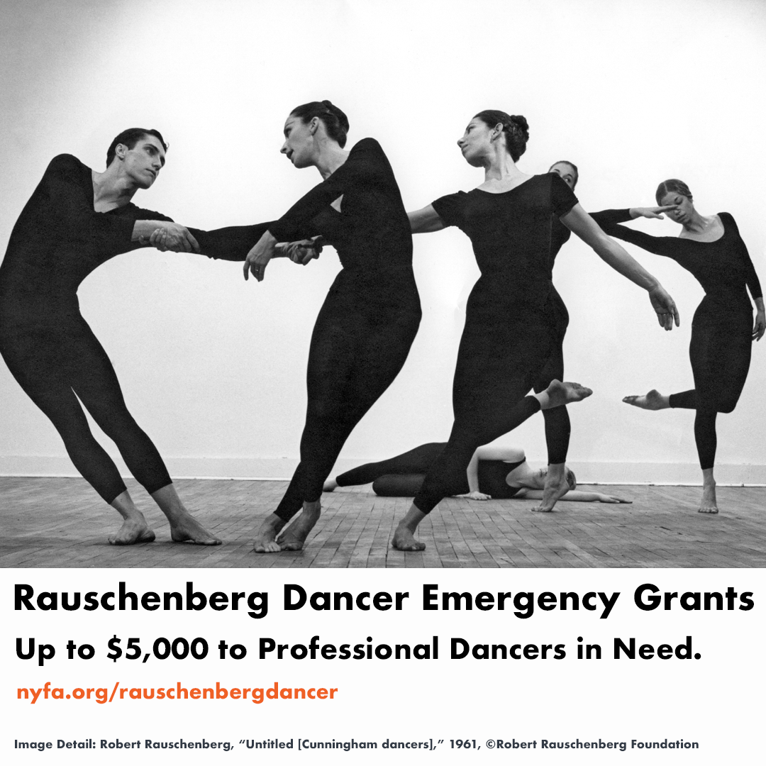Rauschenberg Foundation funds grants for dancers in Missouri effected by COVID. Deadline to apply is January 7, 2022.